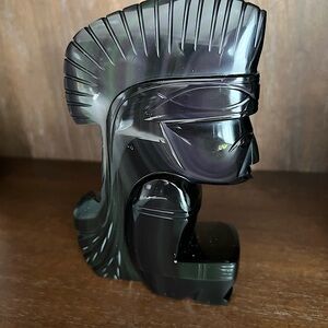 Carved Obsidian Aztec Figure